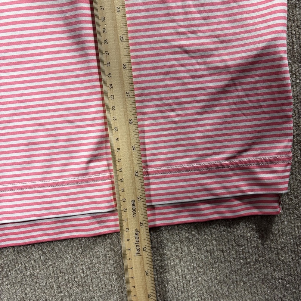 Footjoy FJ Mens Polo Shirt Size Xl Pink/white Stripped 2017 Shepherd Invitationa - Picture 6 of 9
